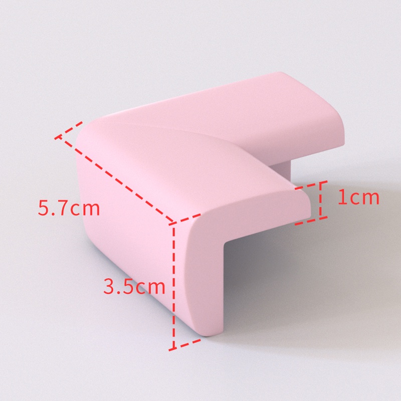 Pelindung sudut meja/Pelindung siku meja/DuaWarna Pelindung Sudut Meja Siku Bantalan Pengaman Meja Baby Corner Protector Busa EVA Tebal  L32