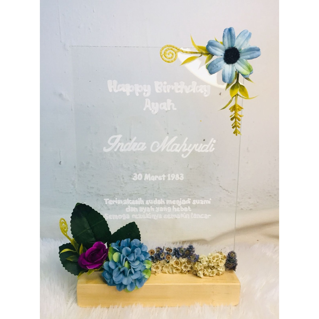Akrilik Lettering/Akrilik Custom/Kado ultah