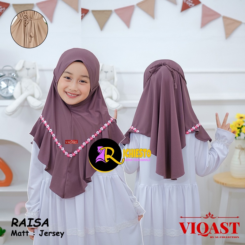 Jilbab Anak Bergo Ropel Flowsi RAISA Tali Kepang Ulir 4-8 Tahun Original / Kerudung Anak Perempuan/ Hijab Anak Perempuan Tali Kepang / jilbab anak perempuan hijab instan ori husna Terlaris / Hijab Anak Pet ROPEL FLOWSI Husna Kids