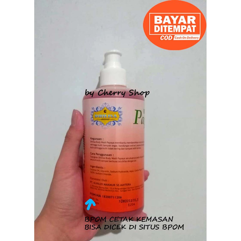 [BUY 3 GET GIFT] [BPOM] [DEALER] SABUN PAPAYA PEPAYA CAIR 500 ML DHILISA BY CHERRY SHOP BUKAN RDL