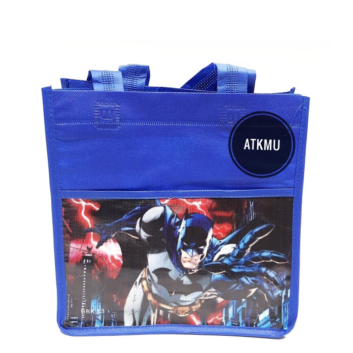 

NEW Tas Spunbond Karakter 25x25x11cm / Goodie Bag Tebal / Tas Ulang Tahun - Batman