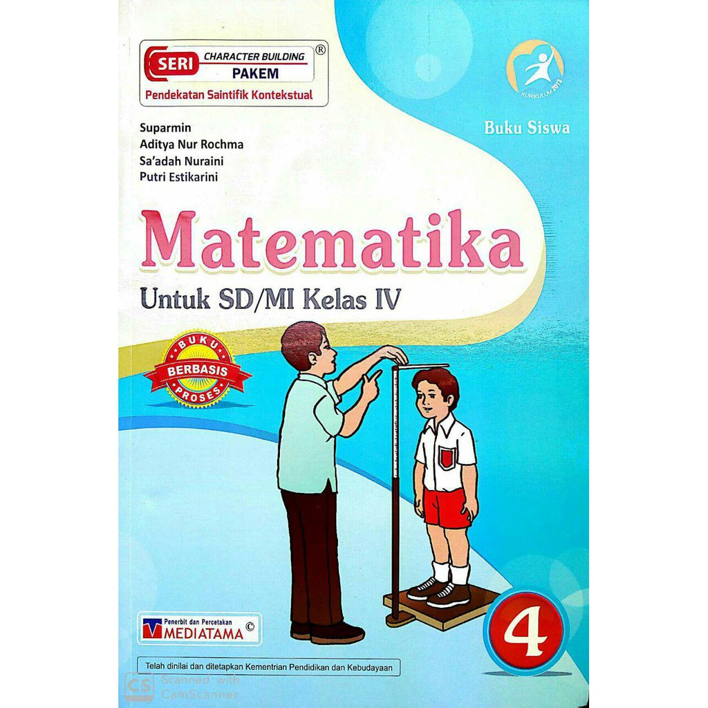 Buku Siswa Matematika Sd Mi Kelas 4 Kurikulum 2013 Penerbit Mediatama Shopee Indonesia