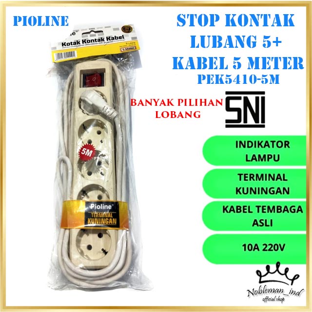 Stopkontak Gepeng 2-5 Lubang Plus Kabel 1.5-5m Full Rol Kabel Colokan Stop Kontak Saklar Lampu Led