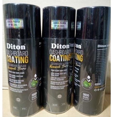 Diton DASHBOARD COATING Original Black 9800 Pilok Pilox Cat Diton Dashboard Coating 400ml Original Black 9800 Cat Semprot