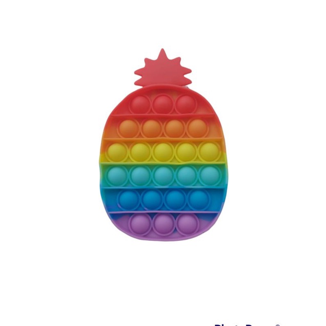 BUBBLE POP IT FIDGET TOY RAINBOW JUMBO /MAINAN EDUKASI ANAK KARAKTER PUSH POP IT-Nanas