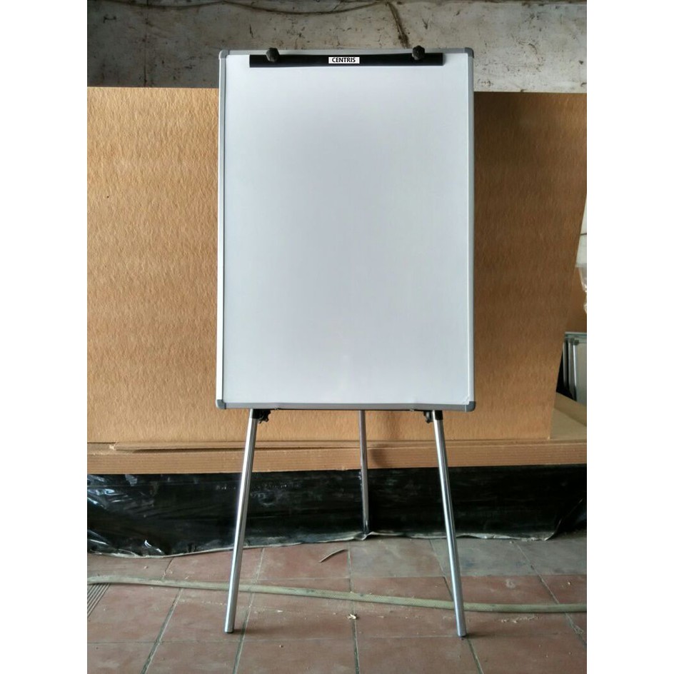 Papan Tulis Jepit / Flip Chart Centris Uk. 60x90 Dengan 3 Kaki | Shopee