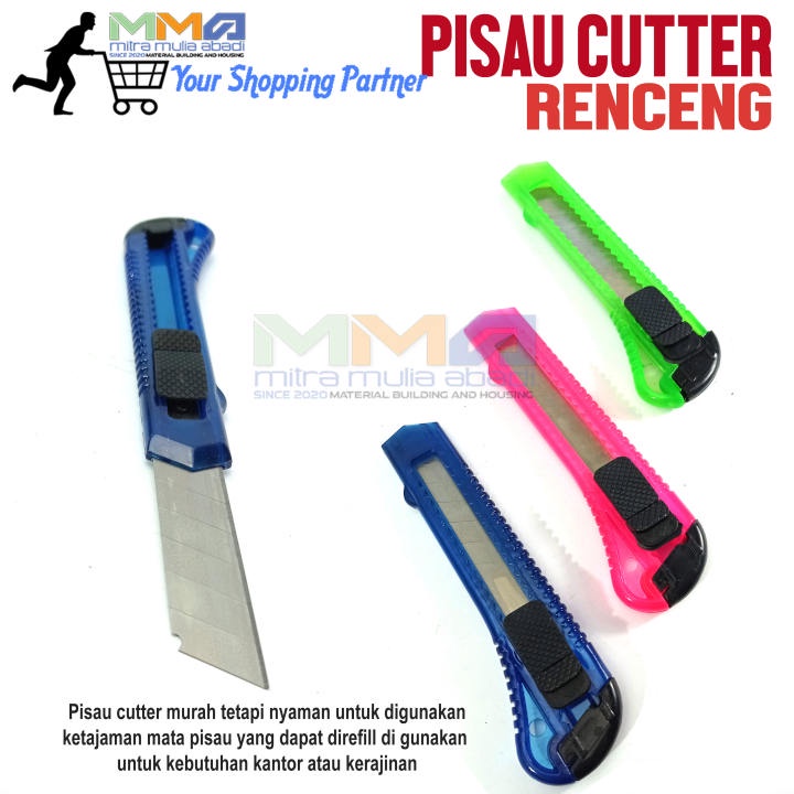 Pisau Cutter Besar Renceng l Pisau Kater l Cutter Knife