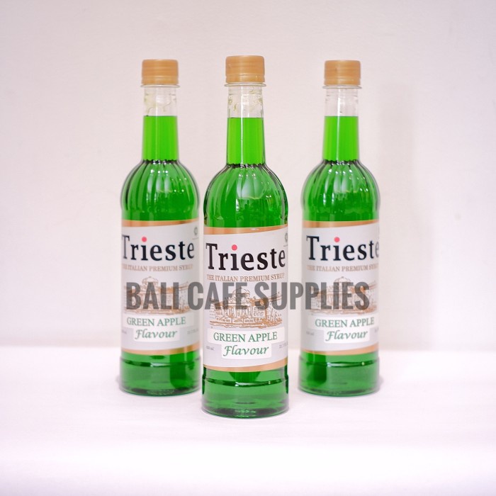 

Trieste Green Apple Syrup 650ml sirup rasa apel