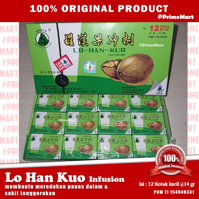 

Lo han kuo infusion SSA (mengatasi panas dalam / meredakan batuk) saras subur abadi