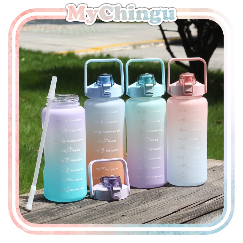 ❀ Chingu ❀ Botol Minum Lucu Korea Jumbo 2lt dan 1,2lt Free Sticker Murah Import