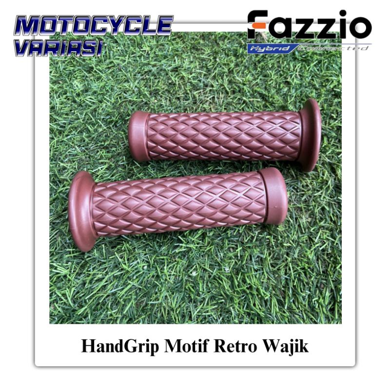 Handgrip Retro Wajik Fazzio Vario 160 Vespa Scoopy Bahan Tebal Empuk