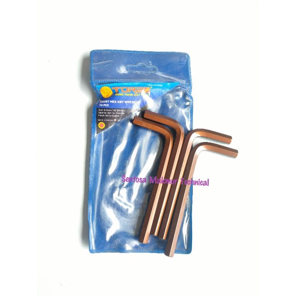 TORA 8 MM Kunci L Short Pendek Hex Key 8mm S2