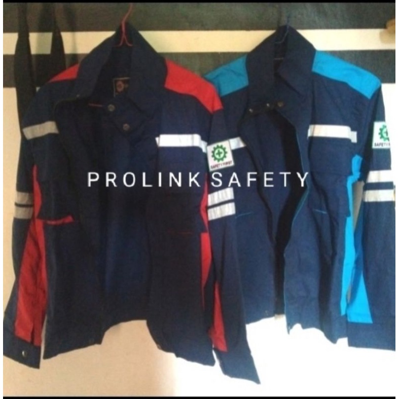 SERAGAM SAFETY 3 WARNA KOMBINASI SEMI JAKET