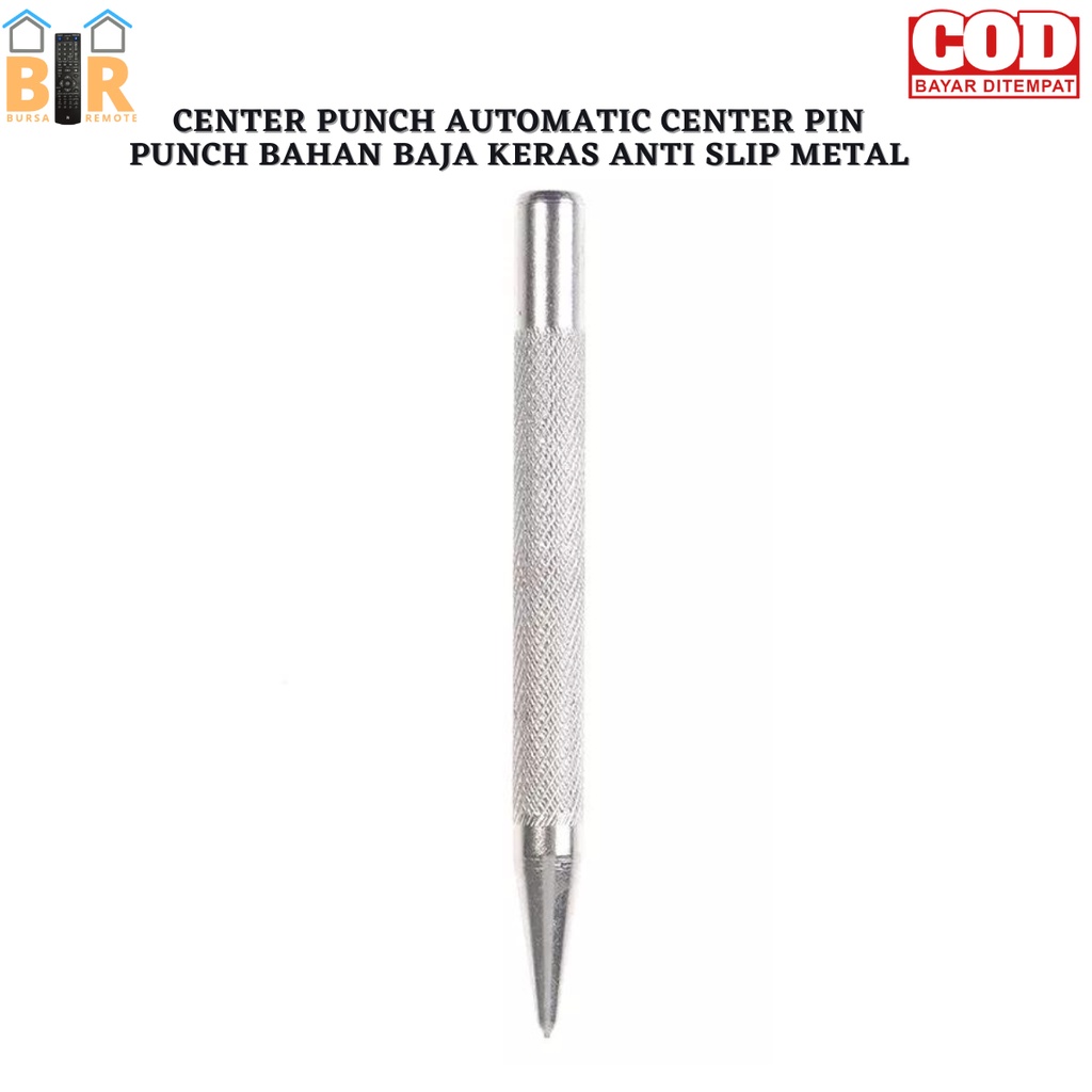 AUTOMATIC CENTER PUNCH / CENTER PIN PUNCH / BAHAN BAJA KERAS / ANTI SLIP METAL