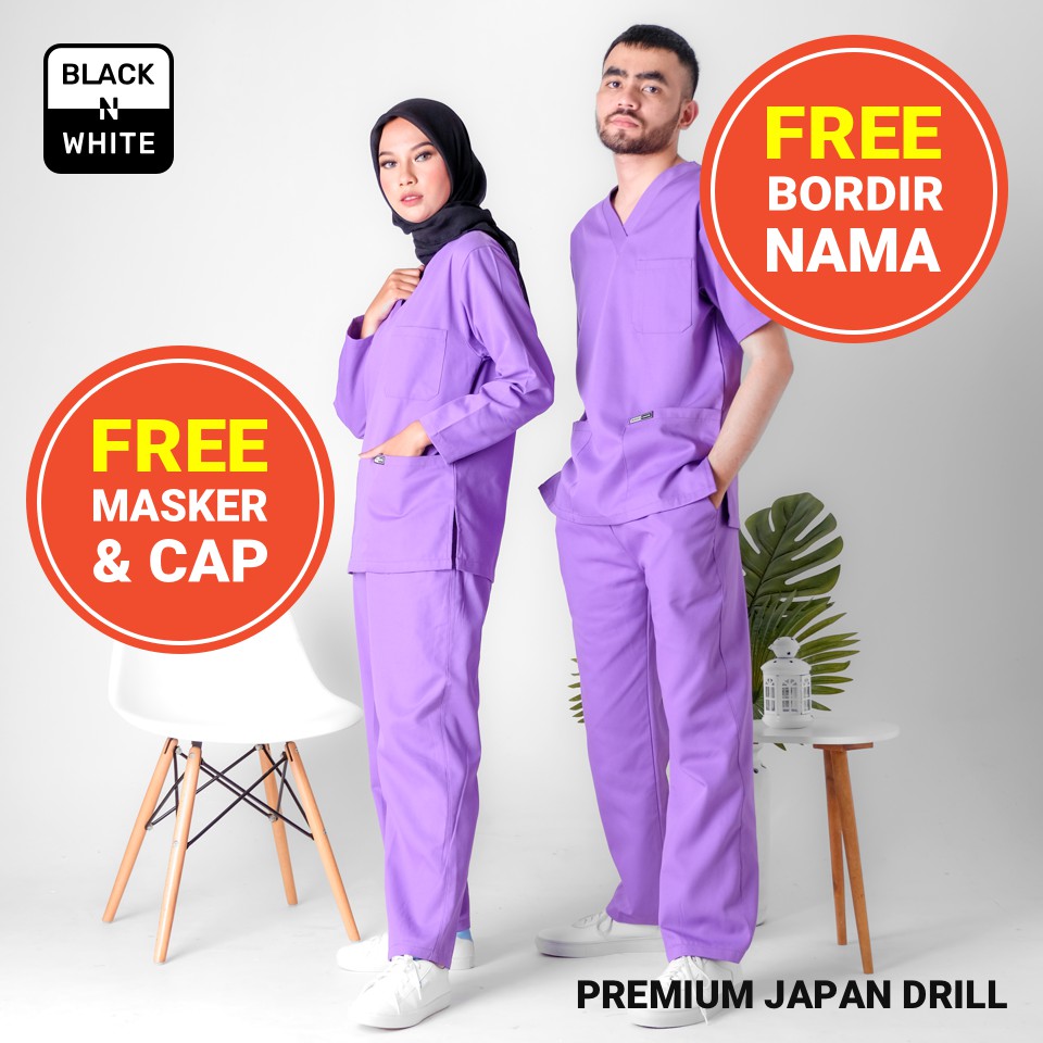 Baju OKA / Baju Jaga / Baju Perawat / Baju Ok / Premium Japan Drill