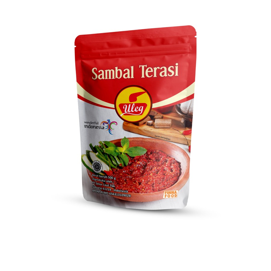 SAMBAL TERASI ULEG FINNA 500GR POUCH HALAL