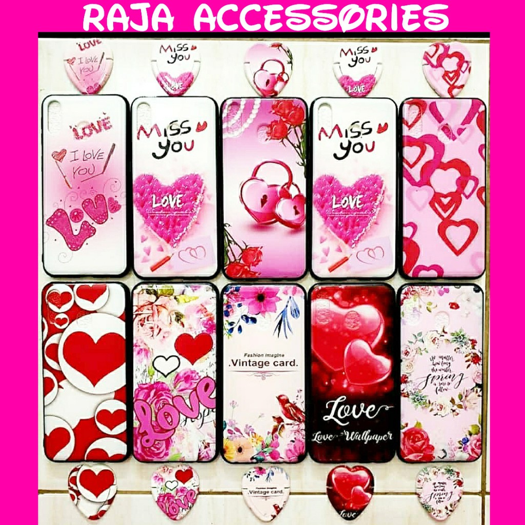 SOFT CASE KARAKTER LOVE + RING SAMSUNG A20/A30 M20