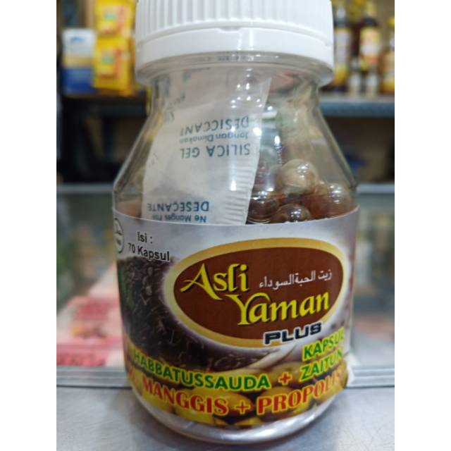Asli yaman 4in1 habbatussaudah propolis zaitun kulit manggis