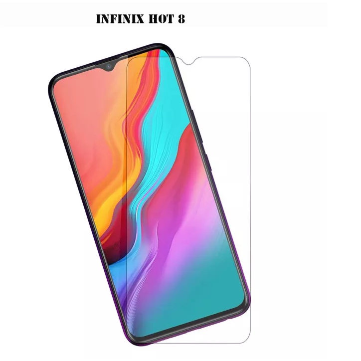 CLEAR TEMPERED GLASS INFINIX HOT 8 / INFINIX HOT 8 LITE