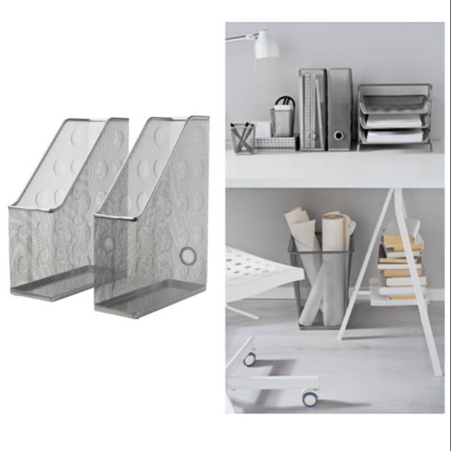 

File Document, set isi 2, Warna Perak, Ukuran: 10x32cm, Bahan Baja