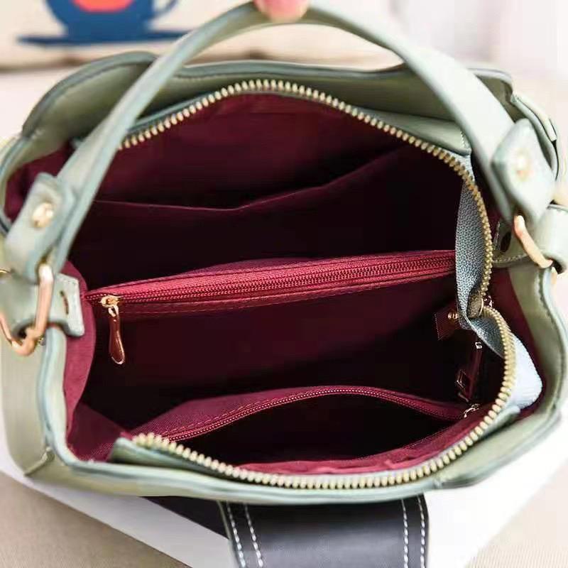 BJ15730 - BLACK/BLUE/GREEN/KHAKI/PINK/WHITE - TAS IMPORT TERMURAH JAKARTA ELJ5730 JT12856