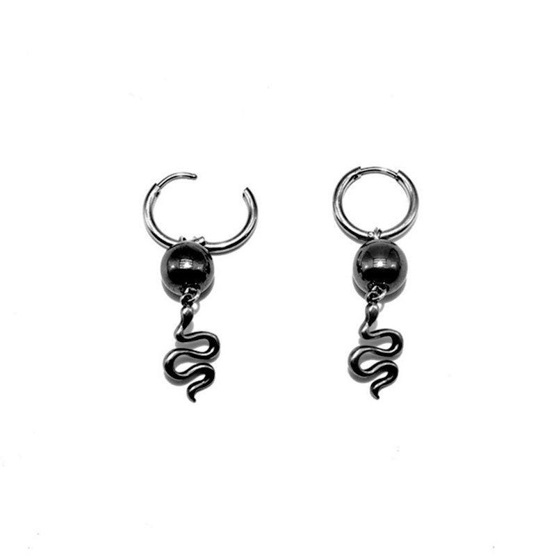 Snake Pendant Earrings Accessories Dark Wind Punk Hip Hop