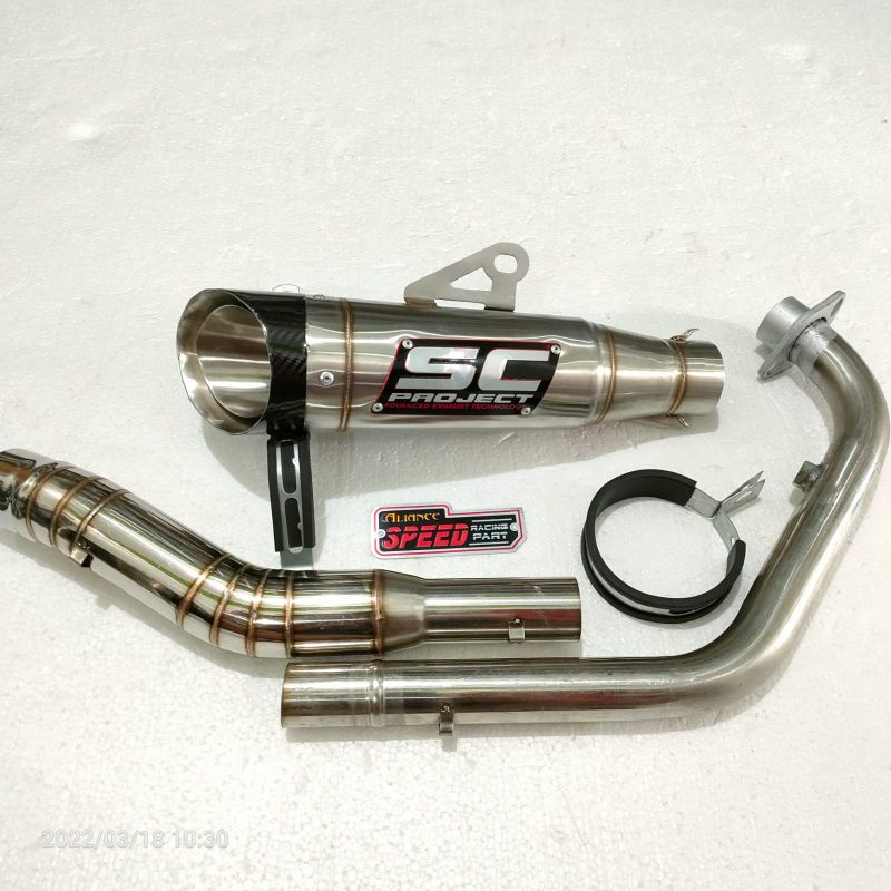Knalpot SC PROJECT R15 V3 V2 VIXION CB150R CBR 150R GSX 150R CBR150R SONIC SATRIA FU VERZA TIGER Byson XABRE XSR MT15-2
