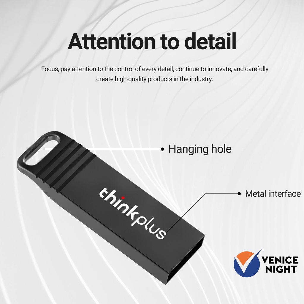 Lenovo Thinkplus Flashdisk USB 3.0 2TB High Speed Bahan Metal Untuk Komputer