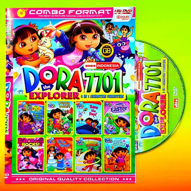 KASET VIDEO FILM ANAK KARTUN DORA-FILM ANAK TERLARIS-KADO ANAK ANAK PEREMPUAN-KOLEKSI FILM DORA BARU