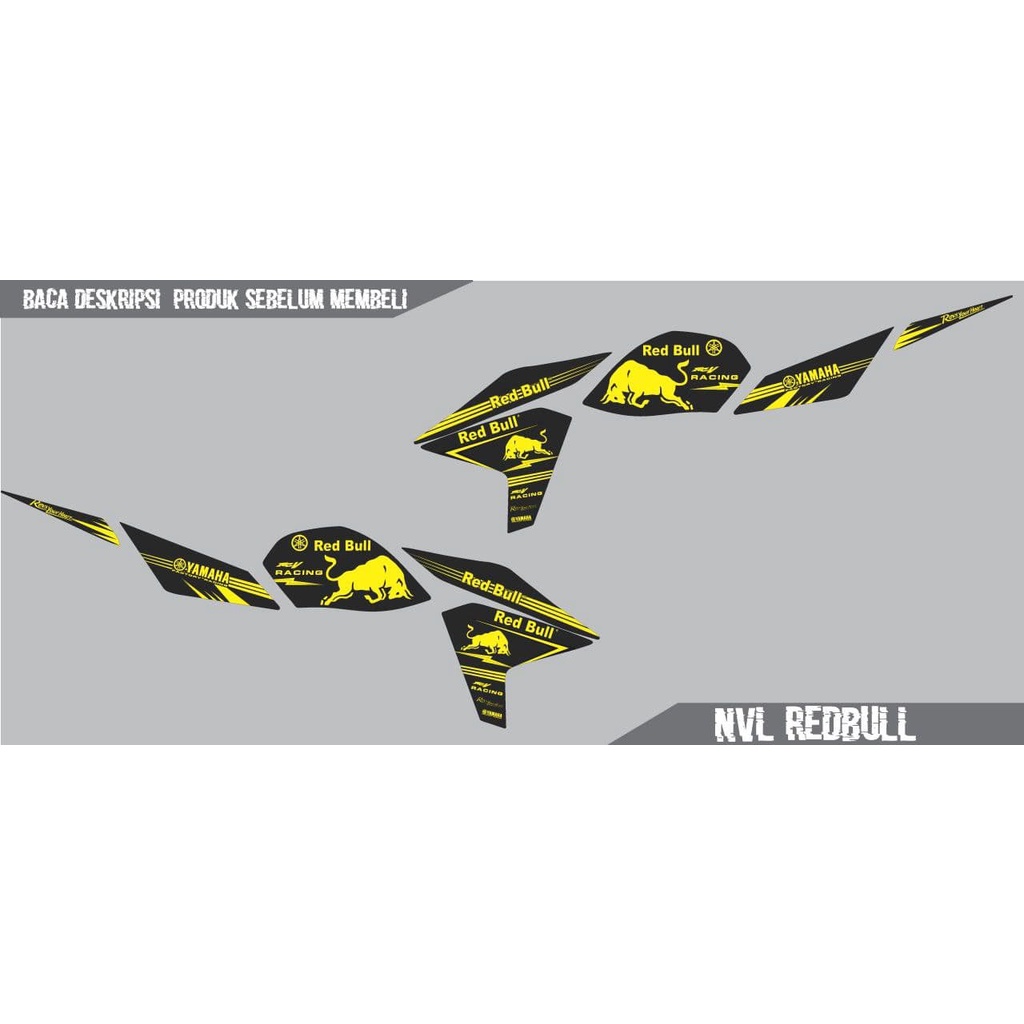 striping stiker motor vixion nvl redbull