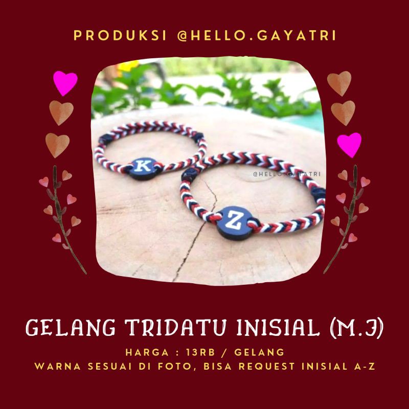 GELANG TRIDATU INISIAL M.J