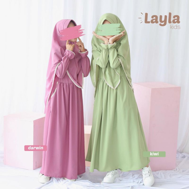 DRESS MUSLIM ANAK 5-6 TAHUN/AYLA KIDS/KIDS FASHION MUSLIM ANAK PEREMPUAN/GAMIS ANAK TERBARU/LAYLA KIDS/FAR MOSLEMSTORE