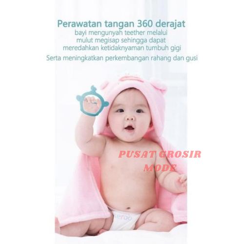 Gigitan Bayi Teether Gelang Silikon Mainan Bayi BPA FREE PGM P63