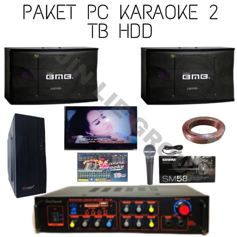 PROMO PAKET SOUND KARAOKE BMB 10 INCH PC 2 TB 40 RIBU LAGU