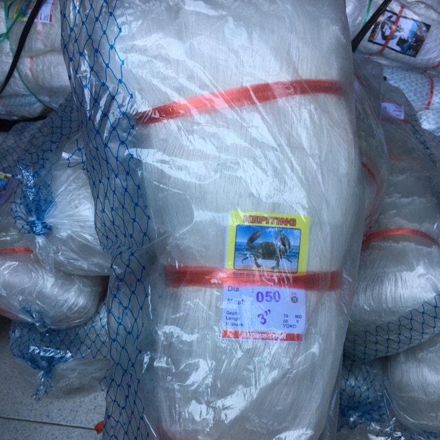 Jaring ikan / senar tasi 3 x 050 kepiting