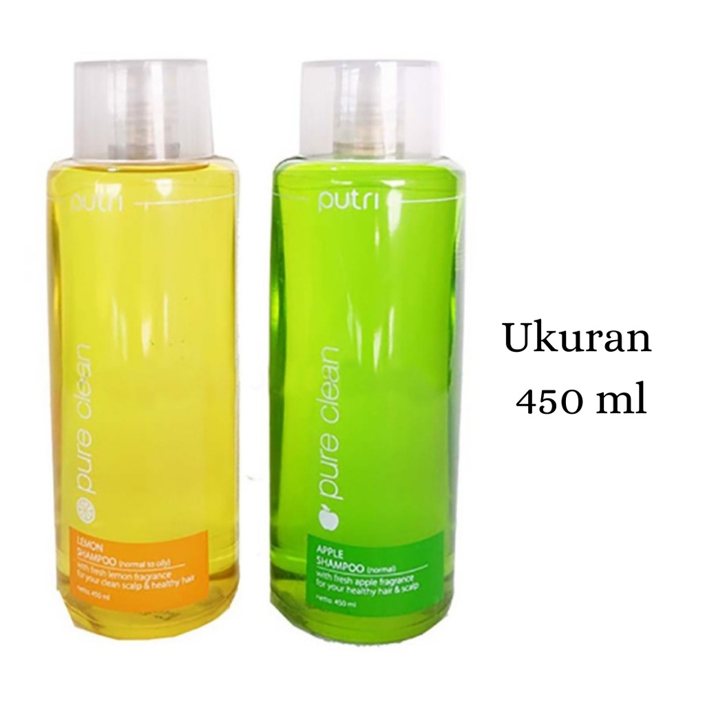 Putri Pure Clean Shampoo Apel Lemon 200 ml/ 450 ml