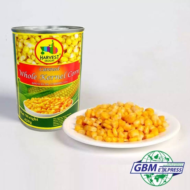 Canned Whole Kernel CORN 420gr / Harvest Delight / Jagung Kaleng