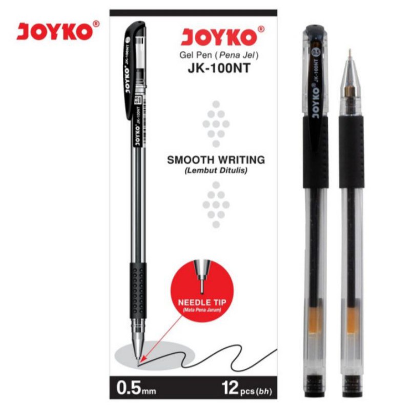 

PULPEN JEL JOYKO JK-100 HITAM 0,5MM