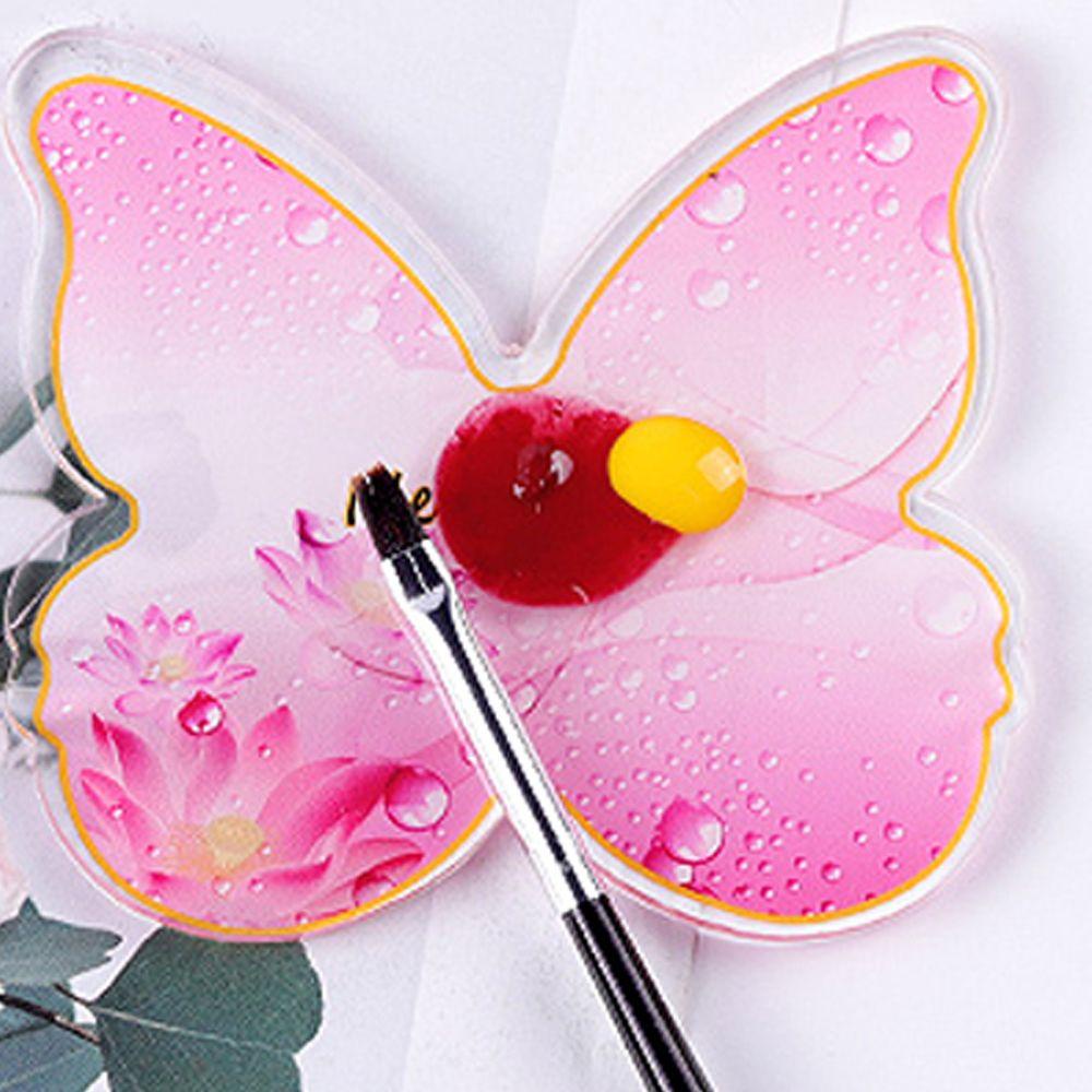 Mxbeauty Nail Art Tools Resin Hexagon Butterfly Papan Pajangan Kuku DIY