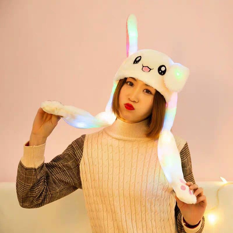 BUNNY HAT DANCING TOPI LED CUTE IMPORT KELINCI KUPING BERGERAK