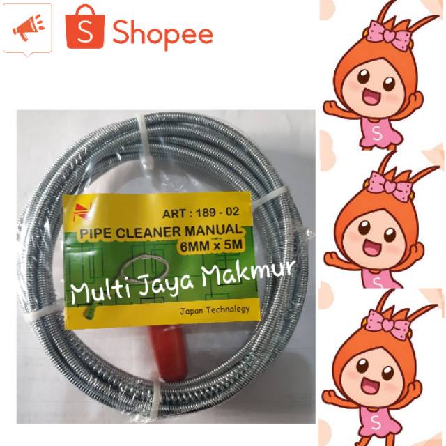 DRAIN/ PIPE CLEANER 5M dan 10M ALAT PEMBESRSIH PIPA TERSUMBAT MANUAL  NANKAI