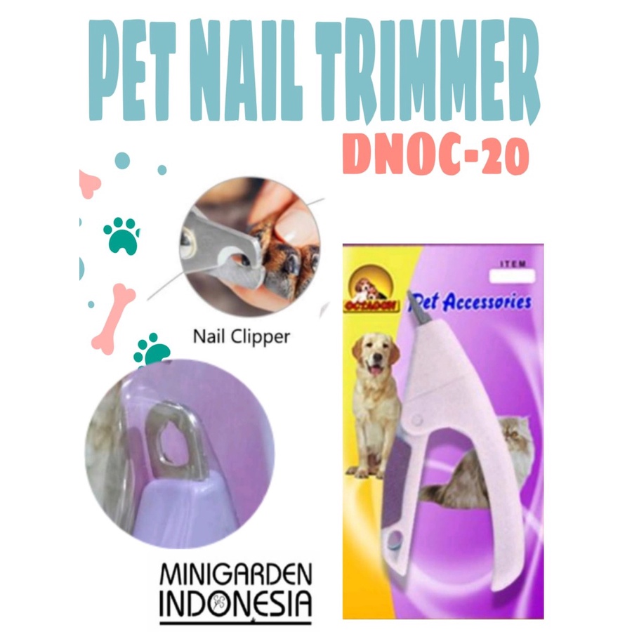 PET NAIL TRIMMER DNOC20 gunting kuku anjing kucing akurat anti sakit