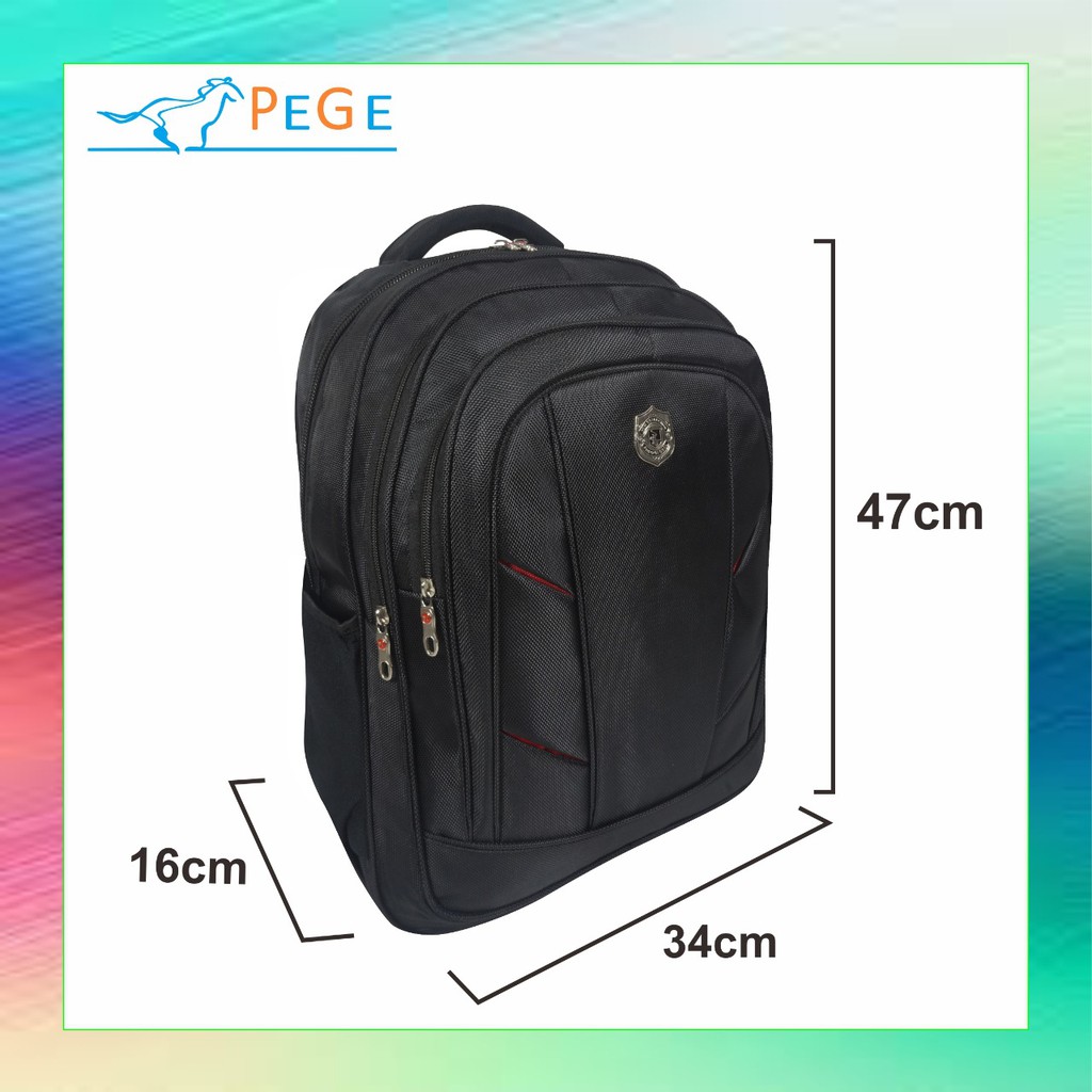 PG 9822 -  Tas Ransel Tas Ransel Laptop Anti air Pria Wanita Tas Sekolah Backpack Model Polo