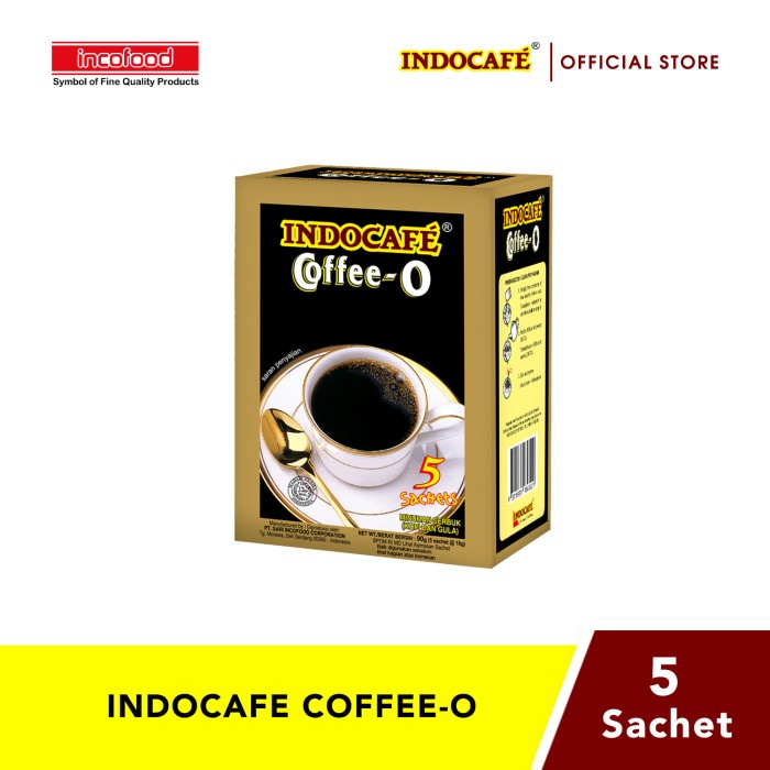 

H2J0U2J1U Indocafe Coffee-O (5 Sachet) HyYj
