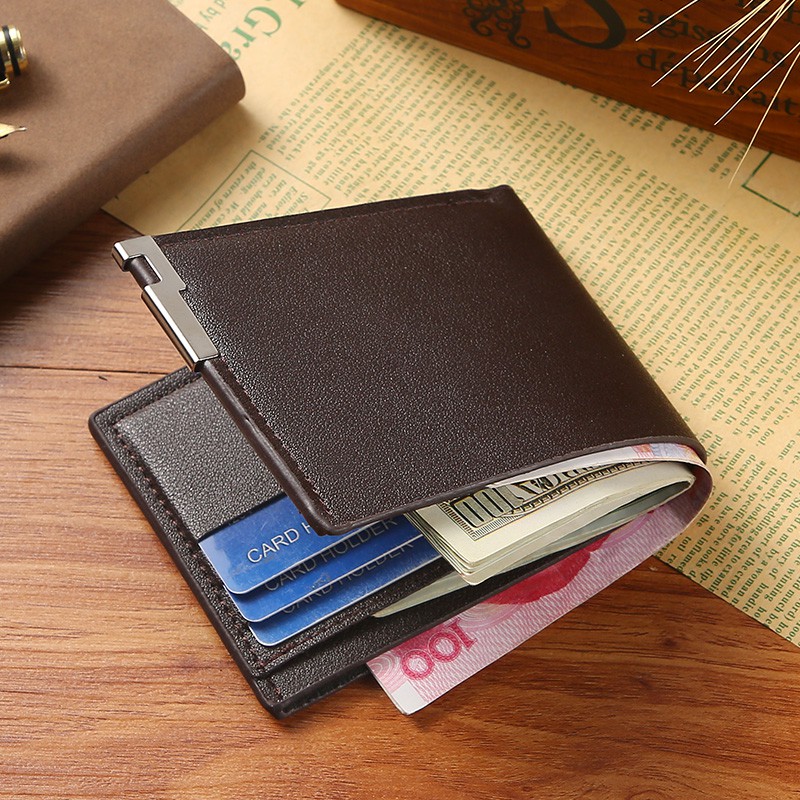 CYS Dompet Lipat Pria Kulit Pu Dompet Pria Murah Wallet Keren Elegan Trendy Murah D52