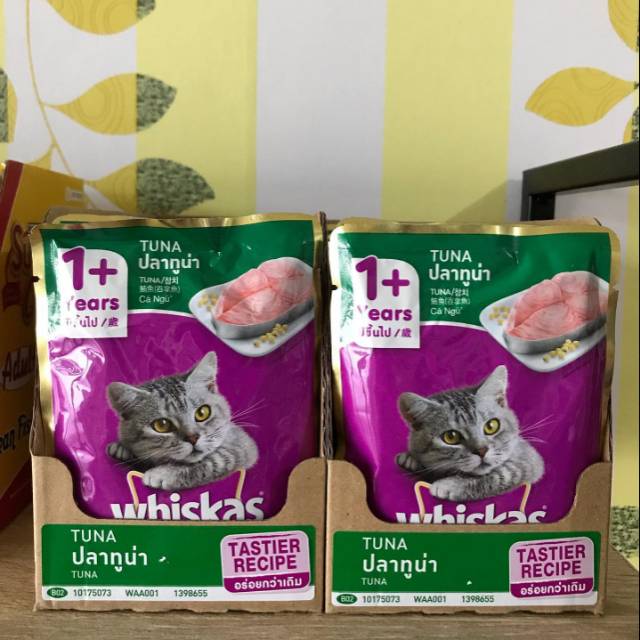 Makanan kucing sarden Whiskas tuna