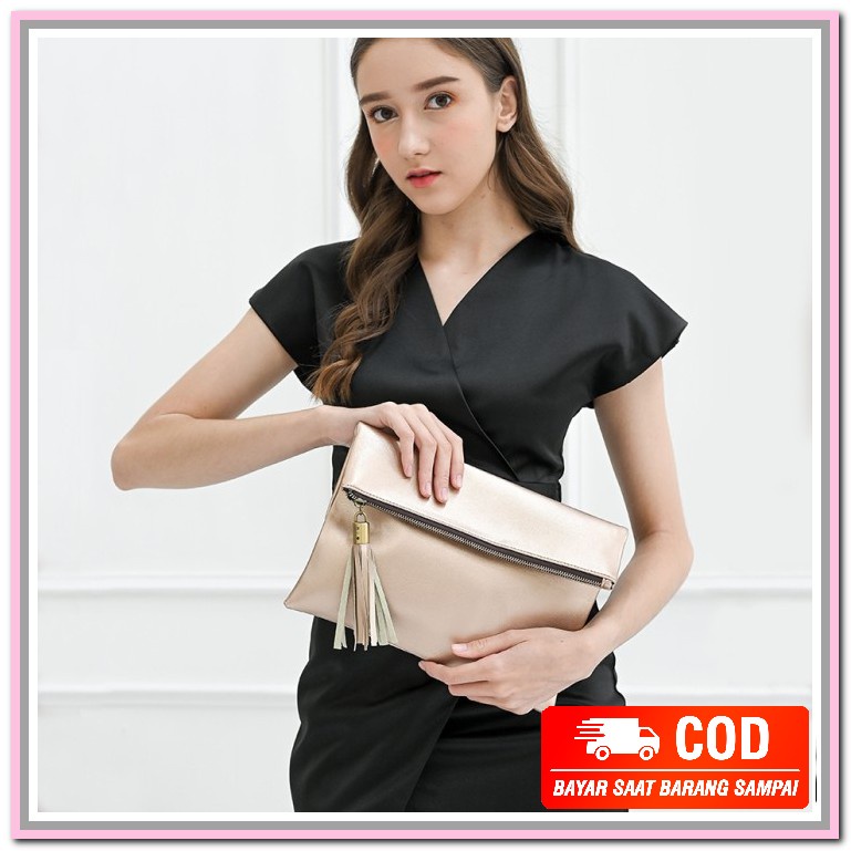 Tas Pesta Clutch Kondangan Wanita Kristal Swarovski  Mewah  WW985 Sofia Clutch Wanita Pesta