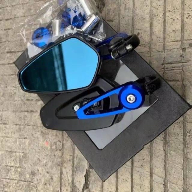 SPION JALU/SPION STANG/SPION BAR END NMAX/AEROX/VARIO/BEAT/VIXION/XABRE/R15/CBR & DLL-Blue kaca biru