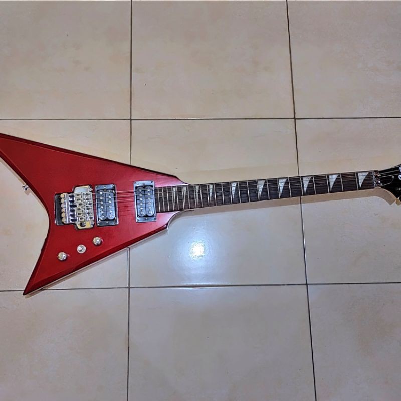 Jackson Flying V Rr Metalic Red Custom