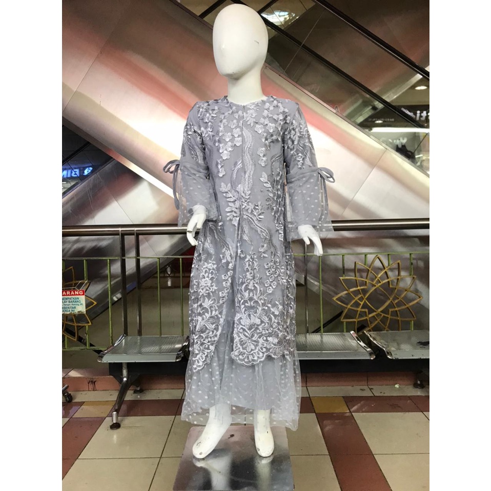 Gamis Pesta Anak || Gamis Brokat Premium || Gamis Tille Kondangan Anak Perempuan || Dress Anak Cantik Mewah